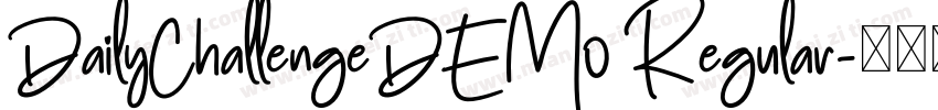DailyChallengeDEM0 Regular字体转换